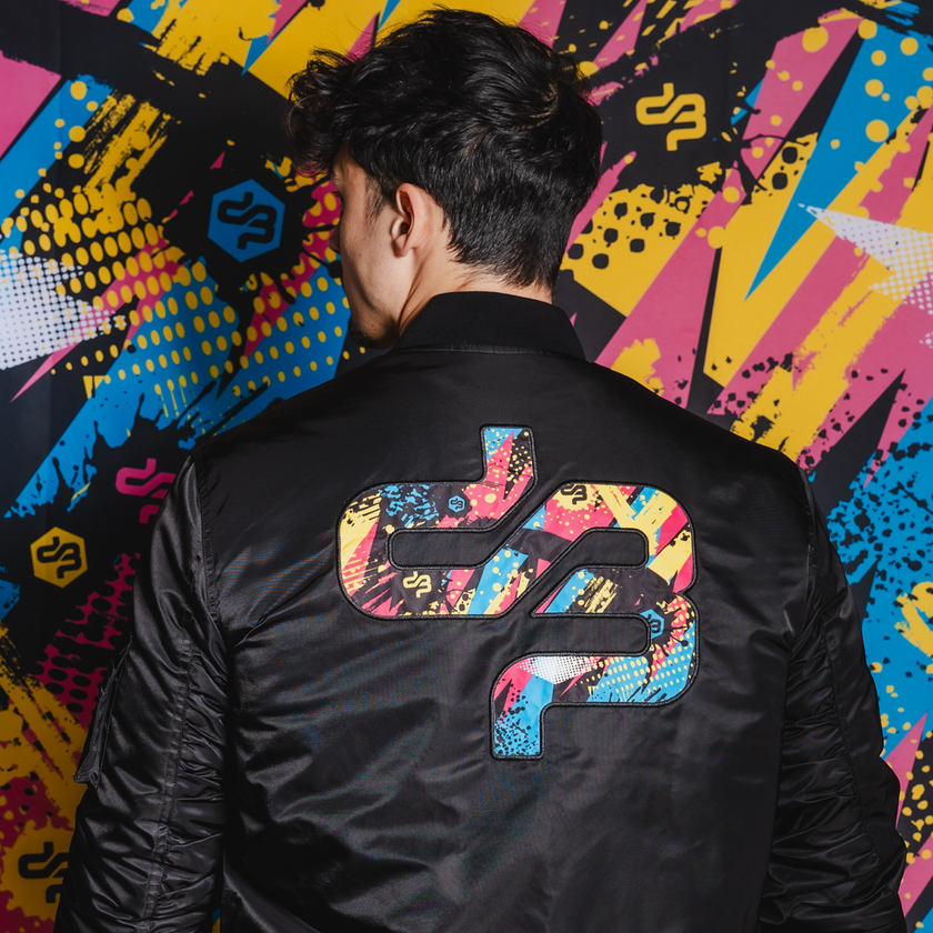 028. Bomber Jacket Live Loud
