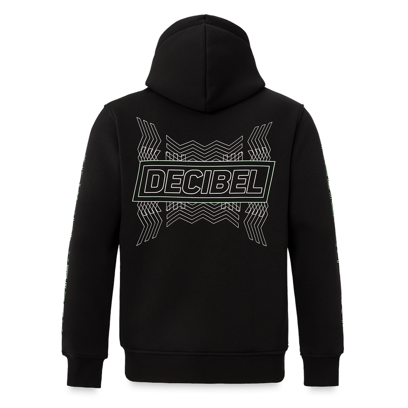 27. Hooded Sweater Zigzag black