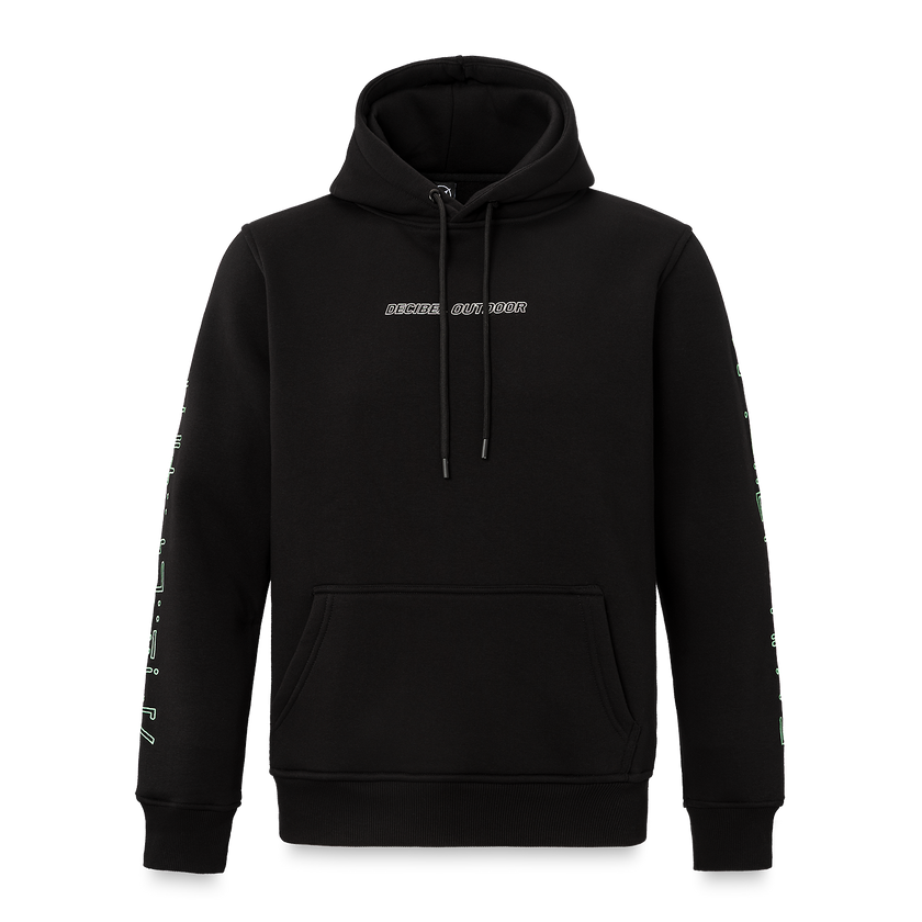 27. Hooded Sweater Zigzag black