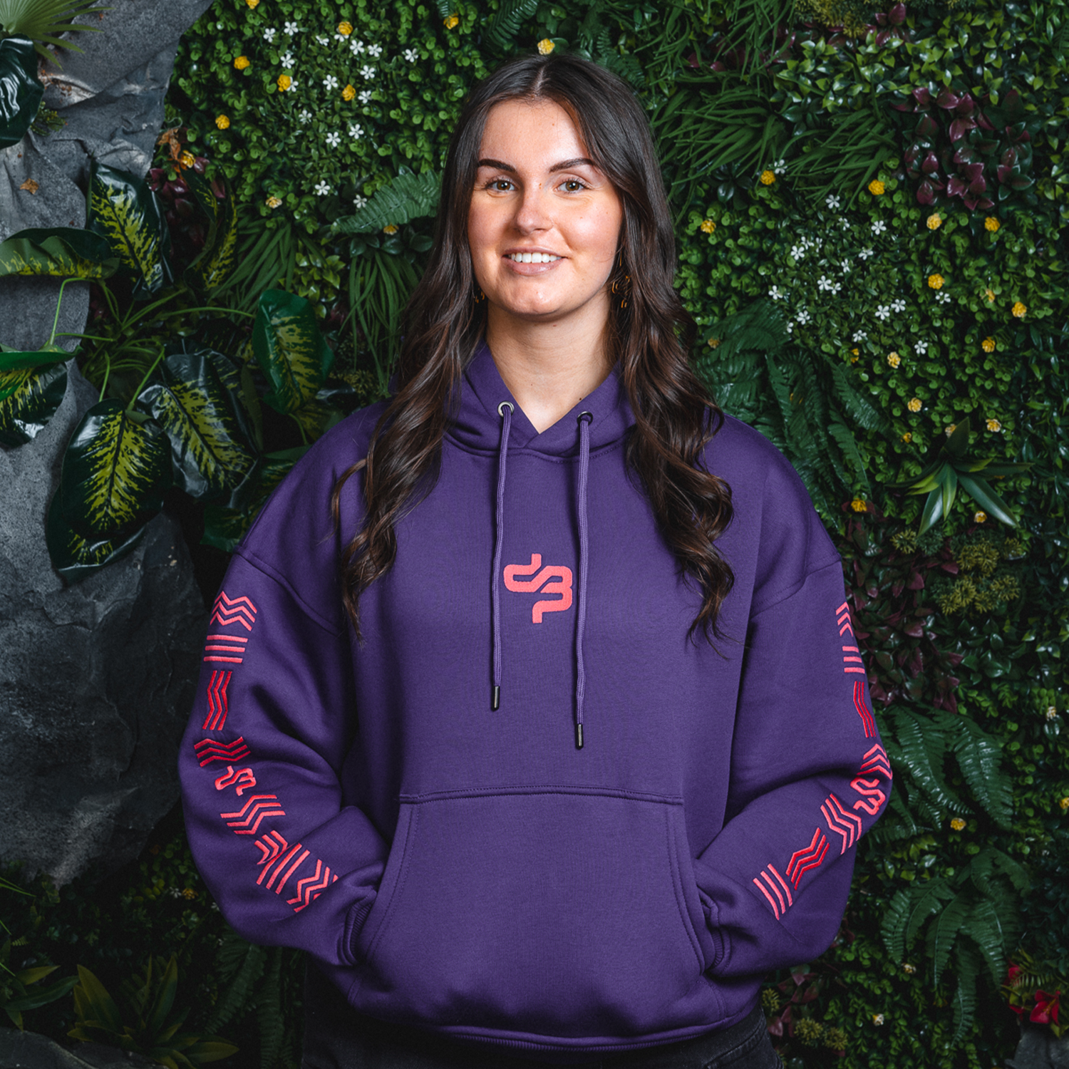42. Hooded Sweater Boyfriend purple image