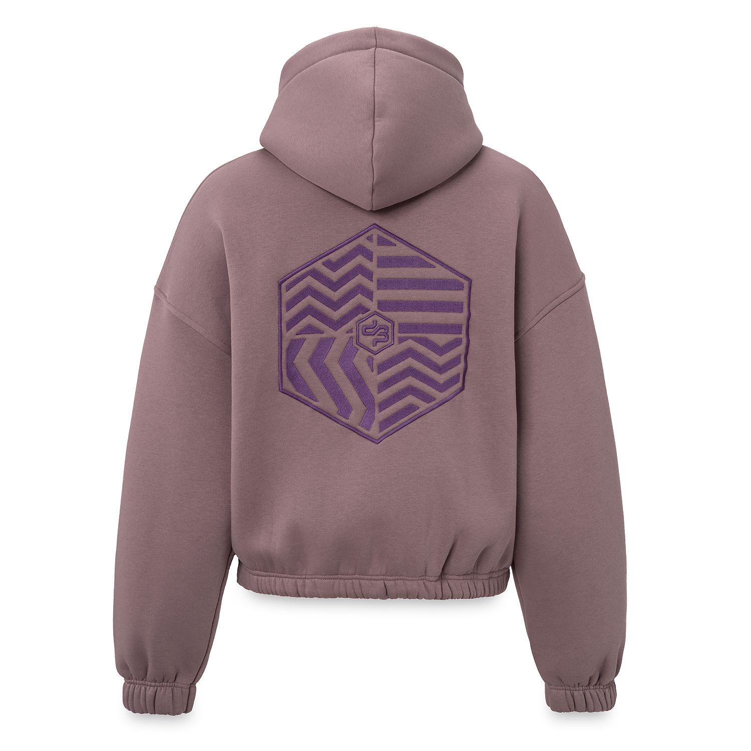 43. Hooded Sweater Mauve cropped fit image