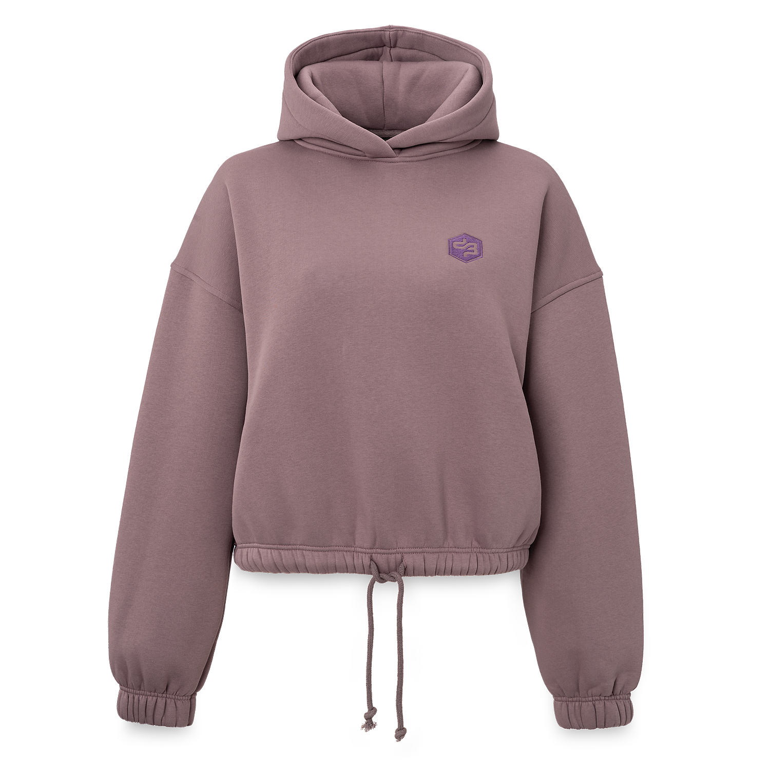 43. Hooded Sweater Mauve cropped fit image