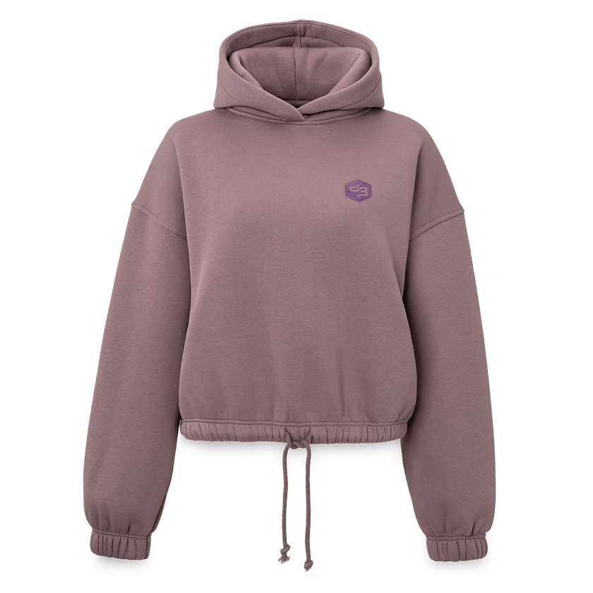 43. Hooded Sweater Mauve cropped fit