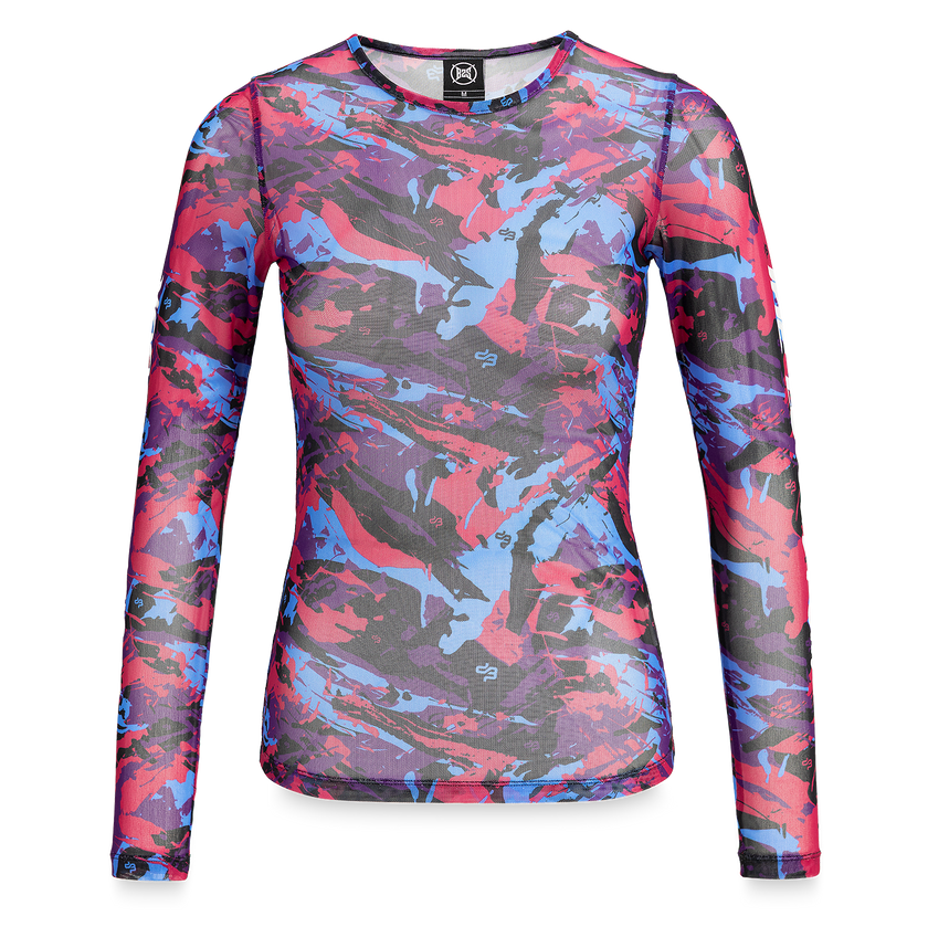33. Longsleeve Mesh All Over multicolor