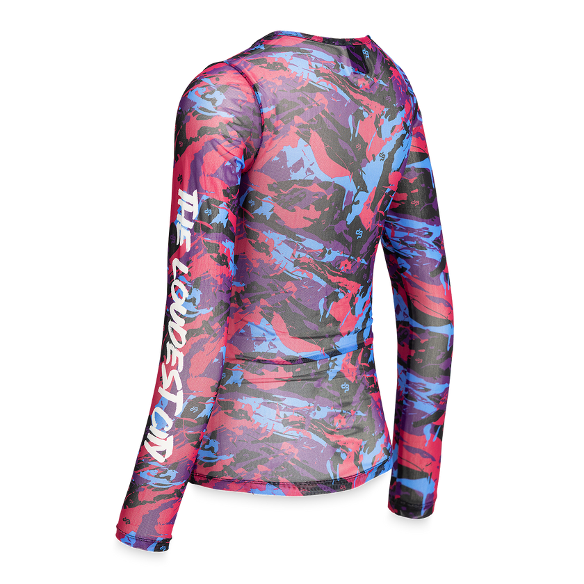 33. Longsleeve Mesh All Over multicolor