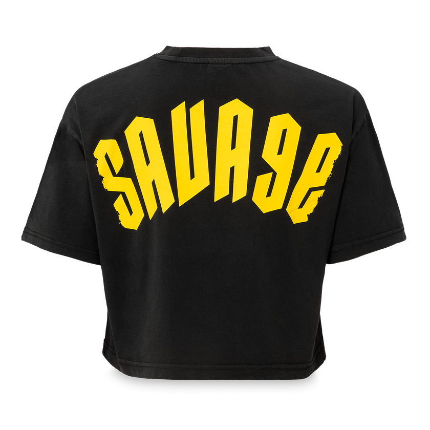 30. Short Tee Savage Washed black