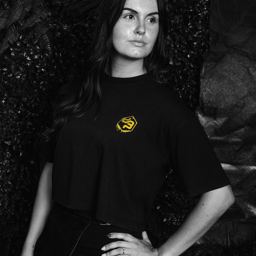30. Short Tee Savage Washed black