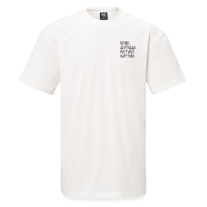 04. T-shirt Lines White loose fit