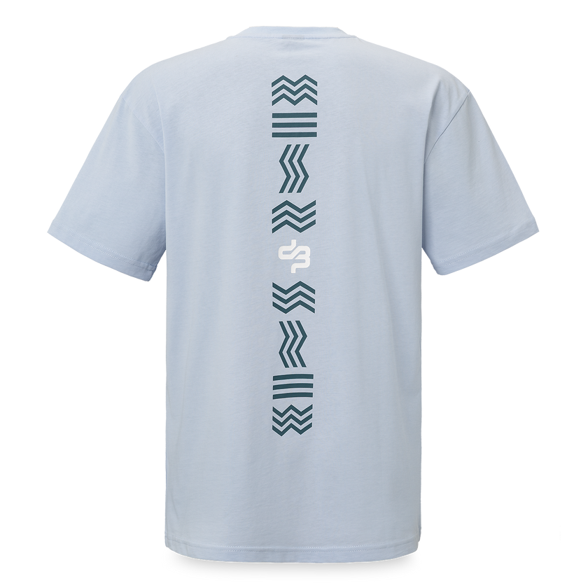 06. T-shirt Loose Symbols Lavender Blue