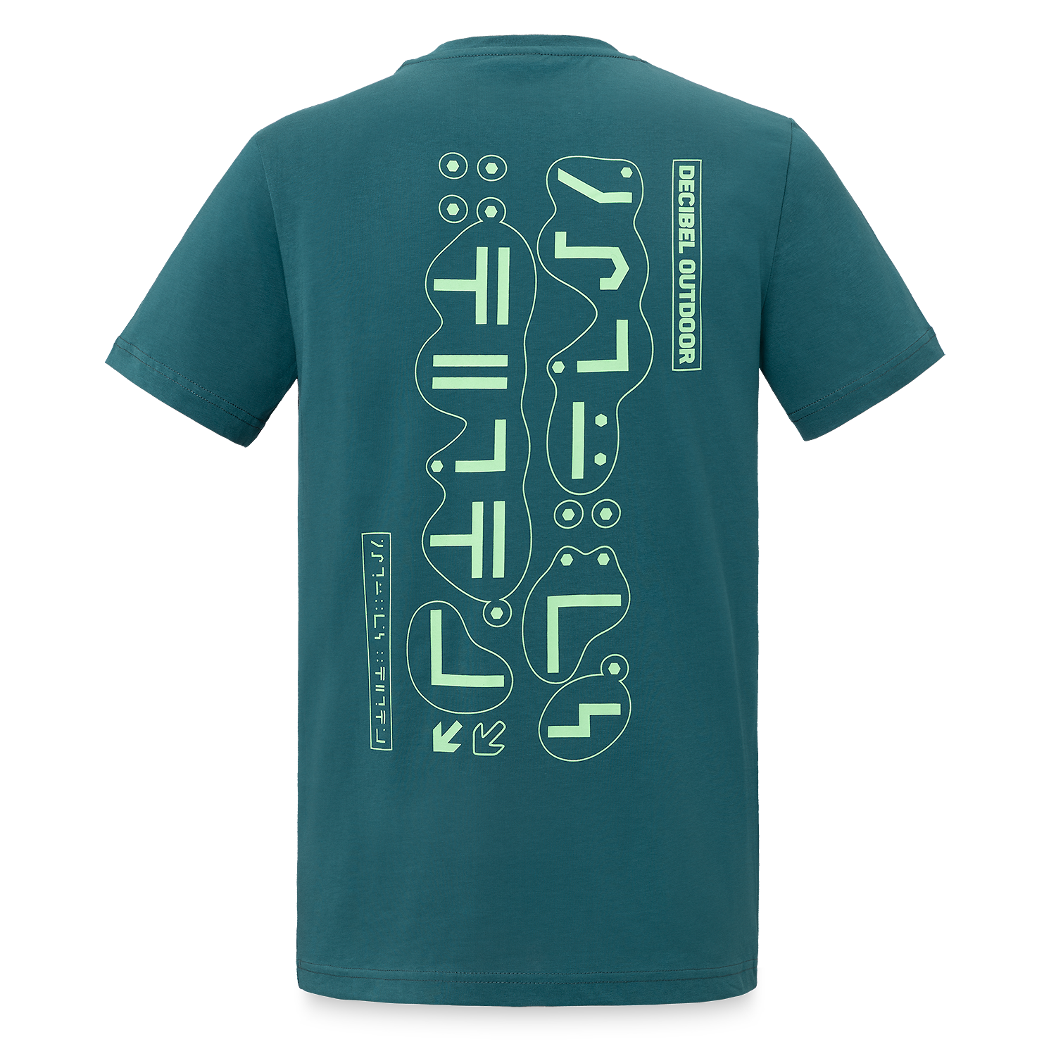 07. T-shirt Mint Symbols dark teal image