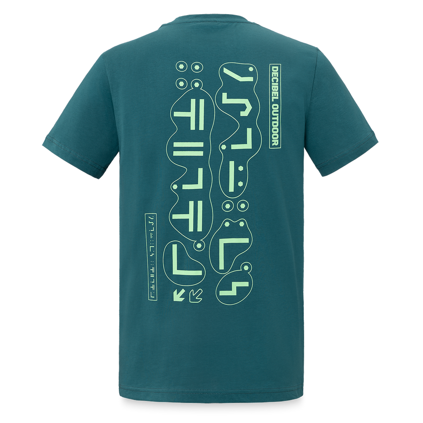 07. T-shirt Mint Symbols dark teal