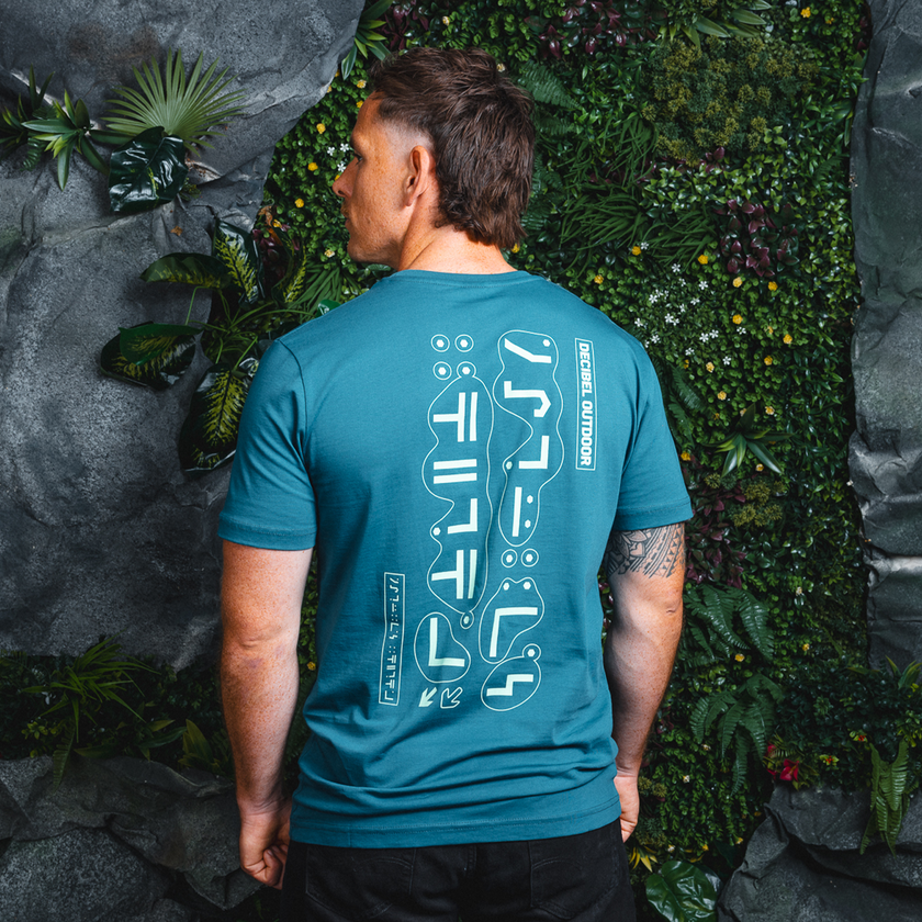 07. T-shirt Mint Symbols dark teal