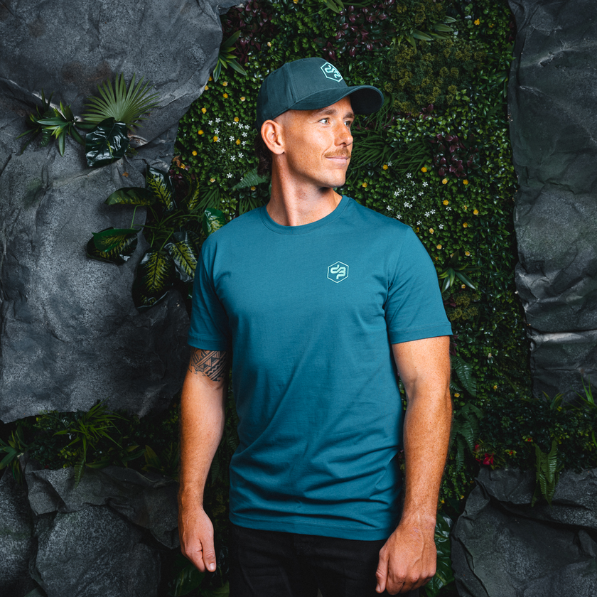 07. T-shirt Mint Symbols dark teal