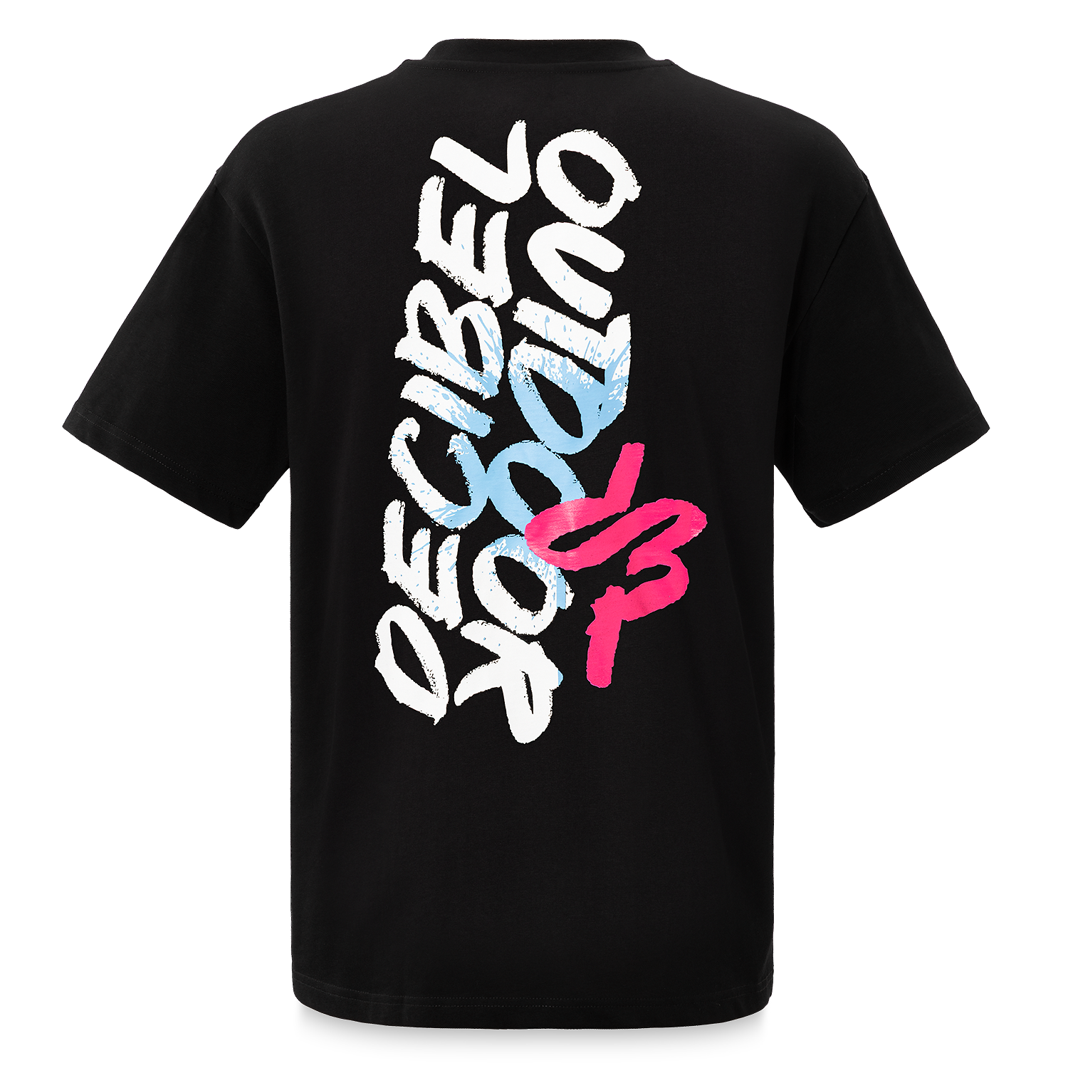 08. T-shirt Graffiti Black loose fit image
