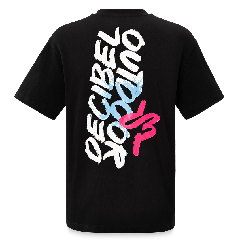 08. T-shirt Graffiti Black loose fit